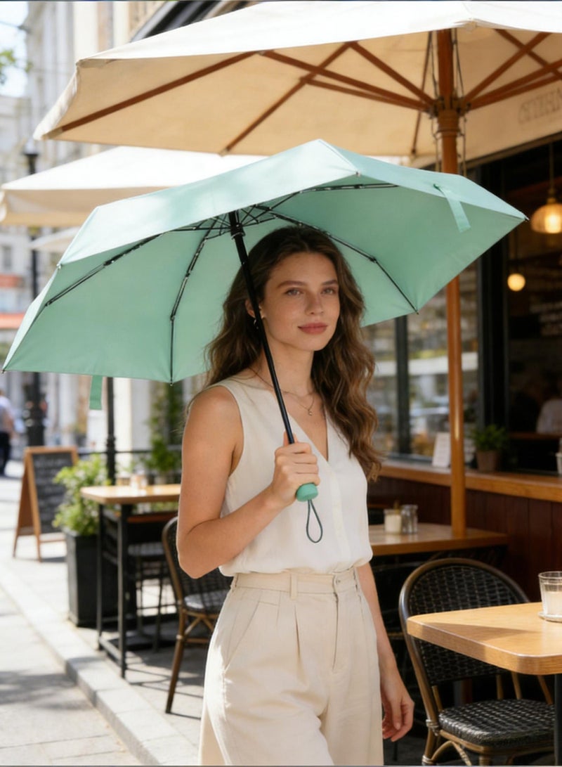 SUCITY Mini Folding Compact Umbrella with Case-Windproof Lightweight Pocket Umbrella-Rain Portable Umbrella Sun for Men and Women UPF 50+ UV Protection Umbrella - Image 2